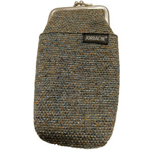 Jordache Cigarette Case Tweed Lighter Holder Snap Closure Clean & Nice Condition